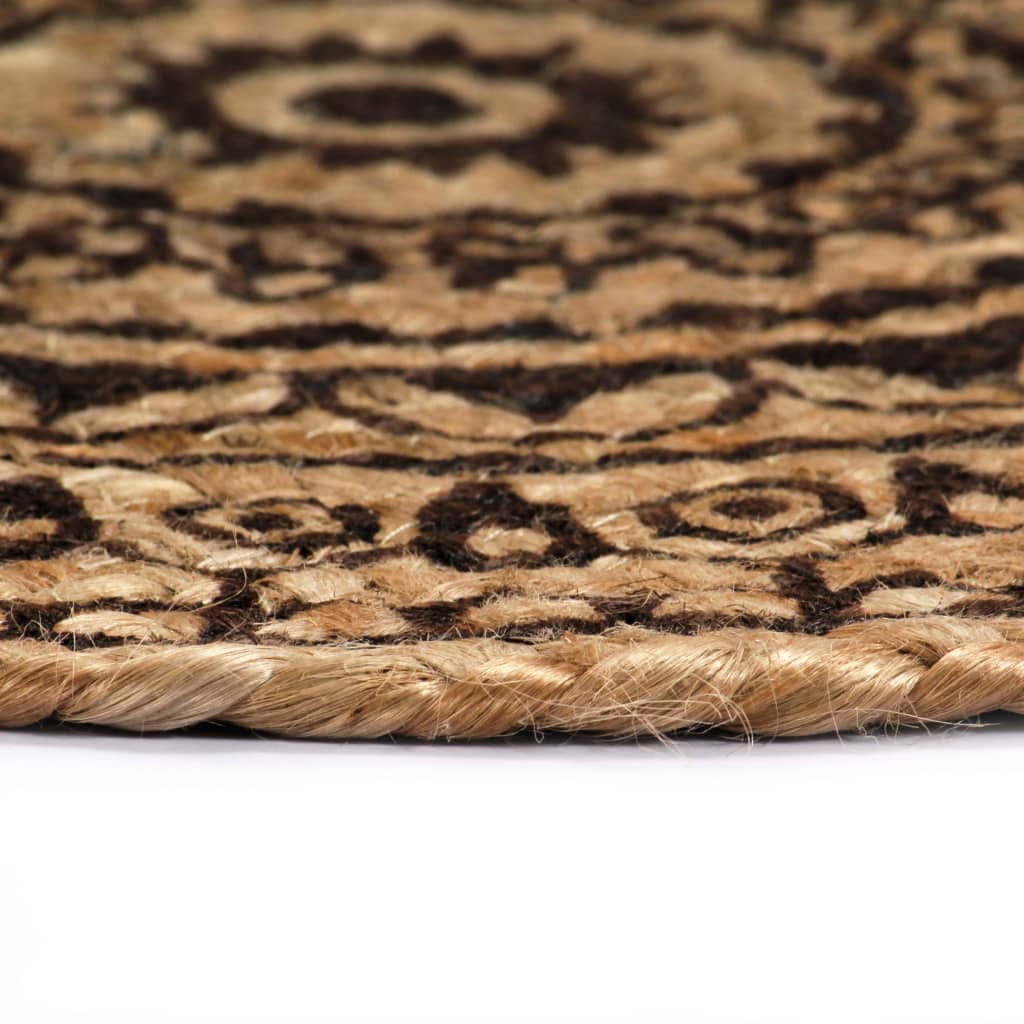 Tischsets 6 Stk. Dunkelbraun 38 cm Rund Jute - Pazzar.ch
