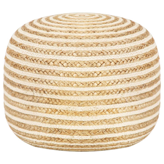 Handgefertigter Sitzpuff 45 x 30 cm Jute - Pazzar.ch