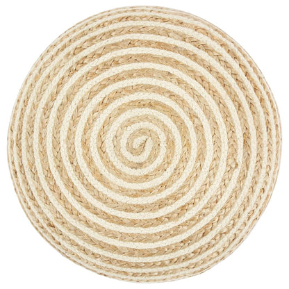 Handgefertigter Sitzpuff 45 x 30 cm Jute - Pazzar.ch