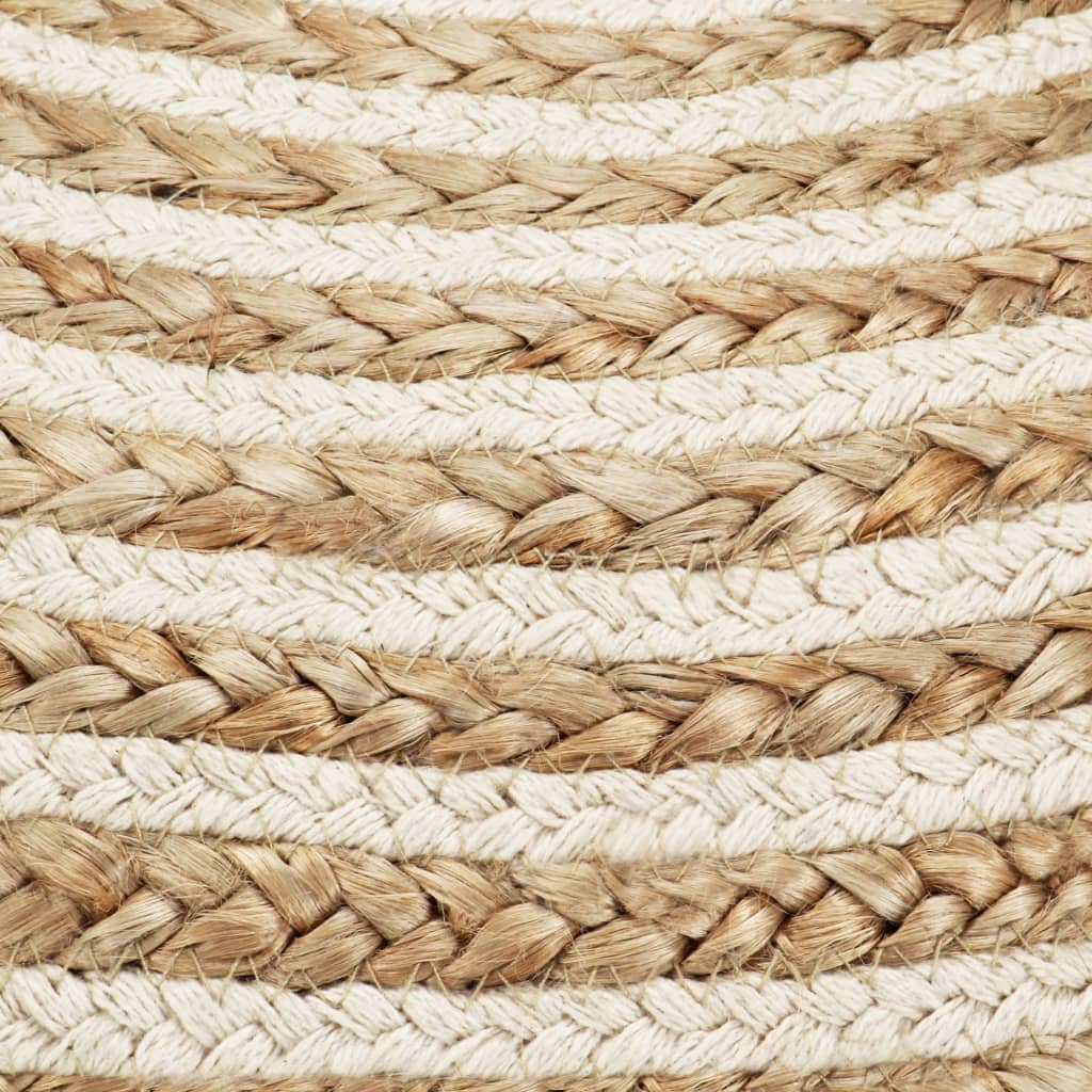 Handgefertigter Sitzpuff 45 x 30 cm Jute - Pazzar.ch