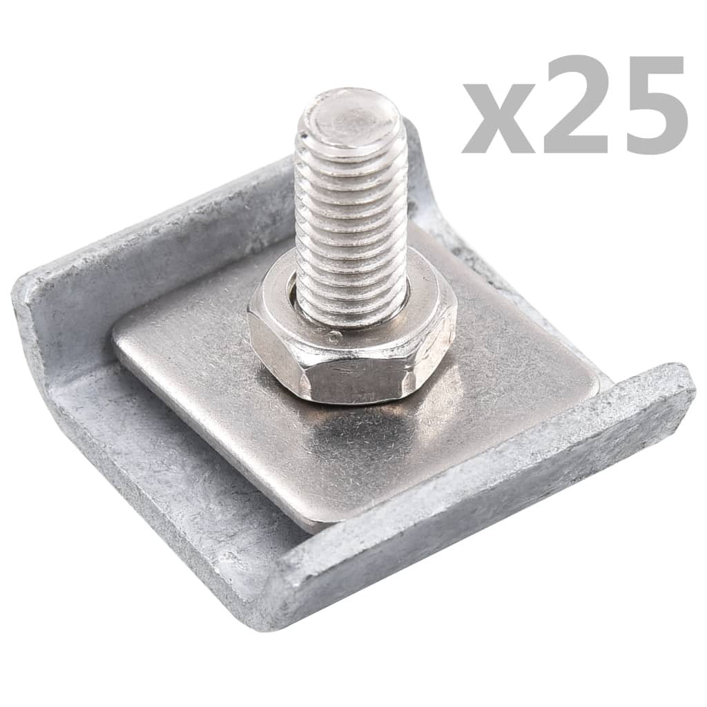 Gittermattenverbinder 25 Sets Silbern - Pazzar.ch