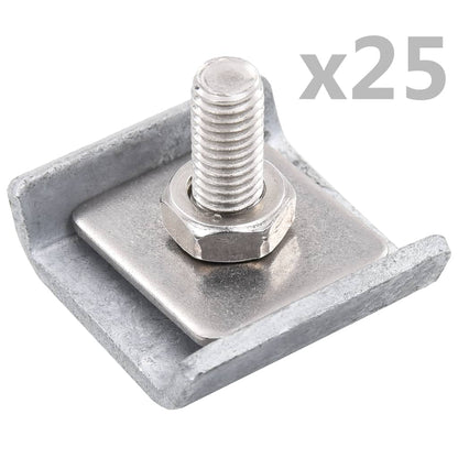 Gittermattenverbinder 25 Sets Silbern - Pazzar.ch