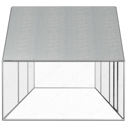 Hühnerstall 6x2x2 m Verzinkter Stahl - Pazzar.ch