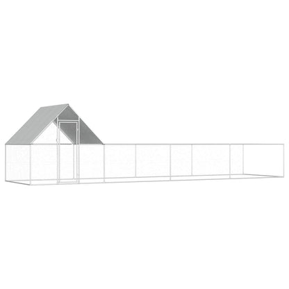 Hühnerstall 8x2x2 m Verzinkter Stahl - Pazzar.ch