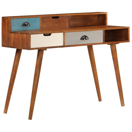Schreibtisch 110 x 50 x 90 cm Akazienholz Massiv - Pazzar.ch