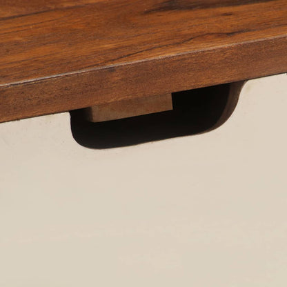 Schreibtisch 110 x 50 x 90 cm Akazienholz Massiv - Pazzar.ch