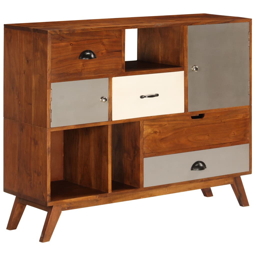 Sideboard 115 x 35 x 86 cm Akazienholz Massiv - Pazzar.ch