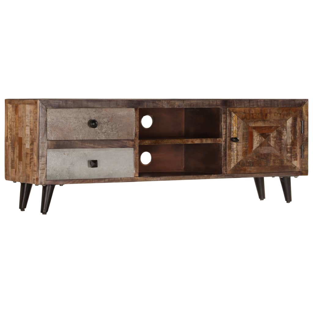 TV-Schrank 118×30×40 cm Massivholz Mango - Pazzar.ch