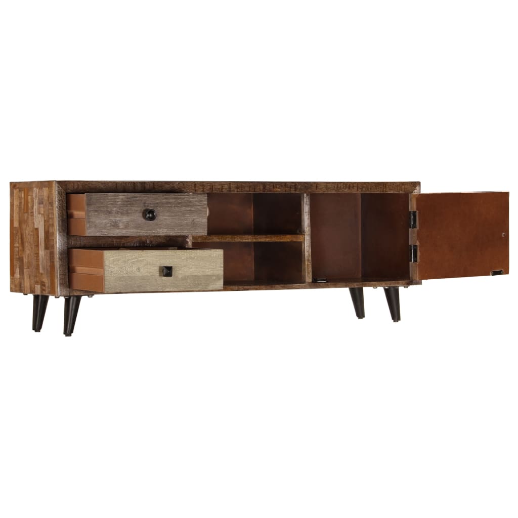 TV-Schrank 118x30x40 cm Massivholz Mango