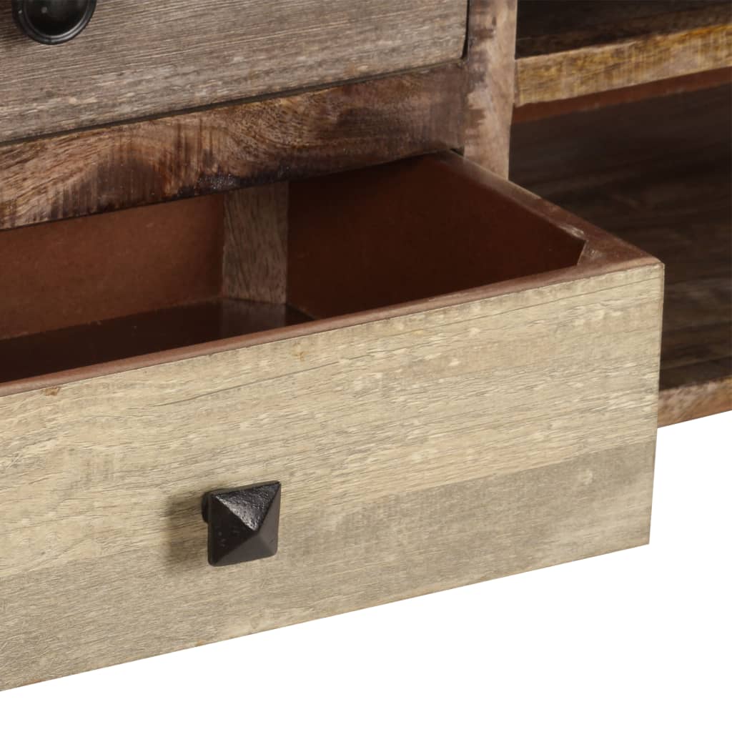 TV-Schrank 118×30×40 cm Massivholz Mango - Pazzar.ch