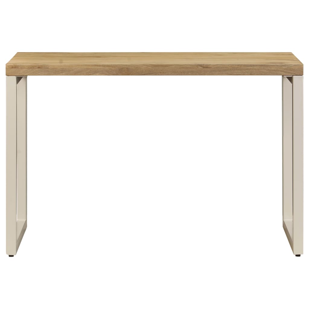 Esstisch 115 x 55 x 76 cm Massivholz Mango und Stahl - Pazzar.ch