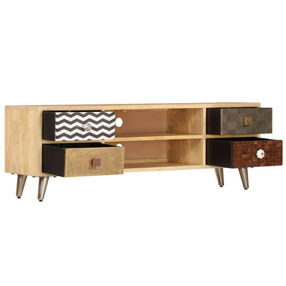 TV-Ablage 120 x 30 x 40 cm Massivholz Mango - Pazzar.ch