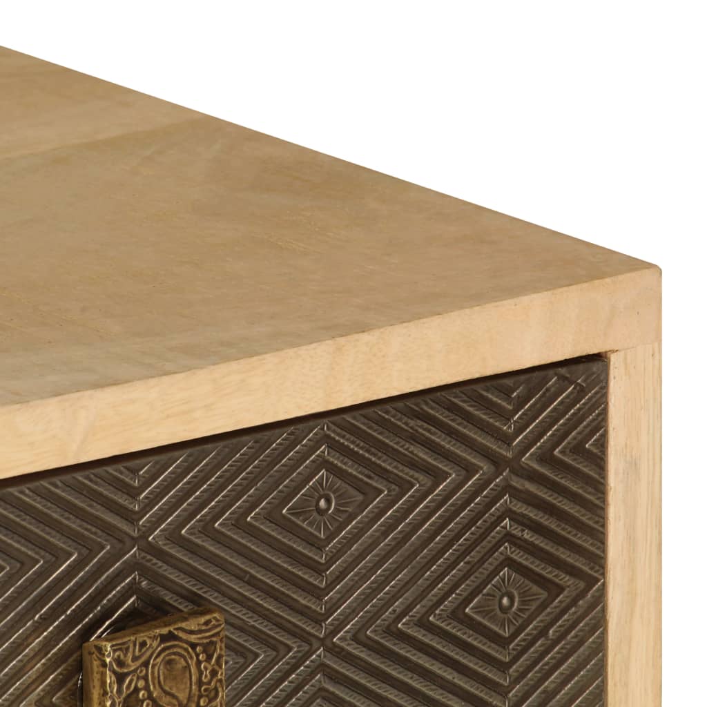 TV-Ablage 120 x 30 x 40 cm Massivholz Mango - Pazzar.ch