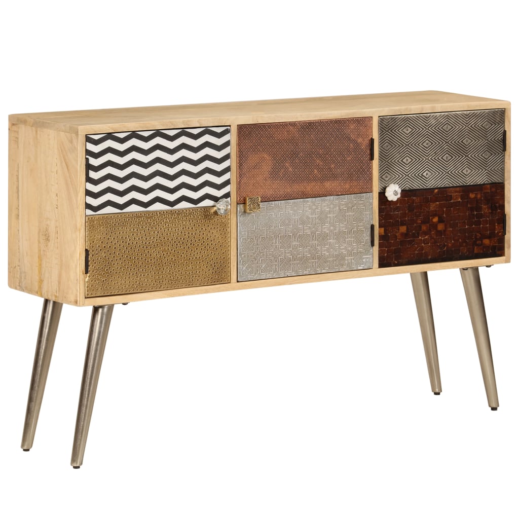 Sideboard 120 x 30 x 75 cm Massivholz Mango - Pazzar.ch
