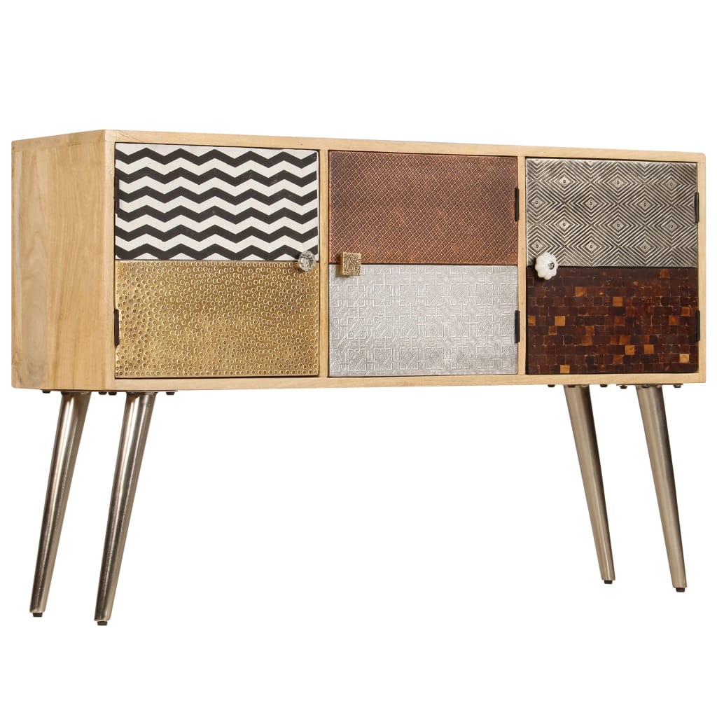 Sideboard 120 x 30 x 75 cm Massivholz Mango - Pazzar.ch