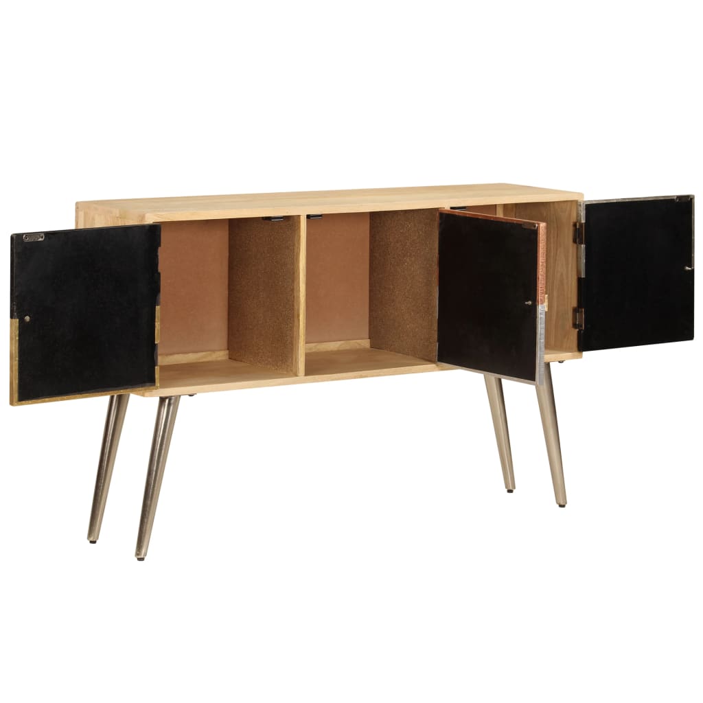Sideboard 120 x 30 x 75 cm Massivholz Mango - Pazzar.ch