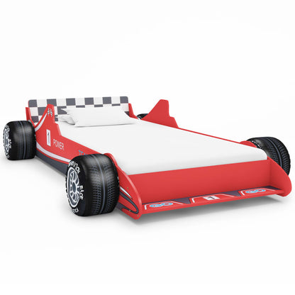 Kinderbett im Rennwagen-Design 90 x 200 cm Rot - Pazzar.ch