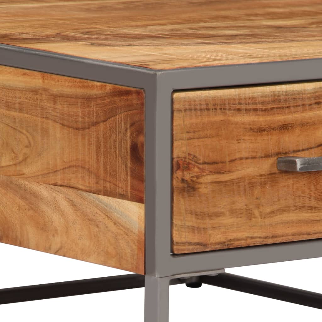 Couchtisch 75 x 75 x 35 cm Massivholz Akazie - Pazzar.ch