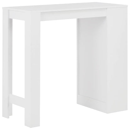 Bartisch mit Regal Weiß 110x50x103 cm - Pazzar.ch