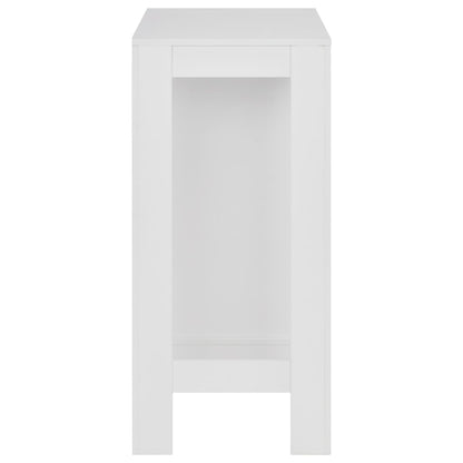 Bartisch mit Regal Weiß 110x50x103 cm - Pazzar.ch