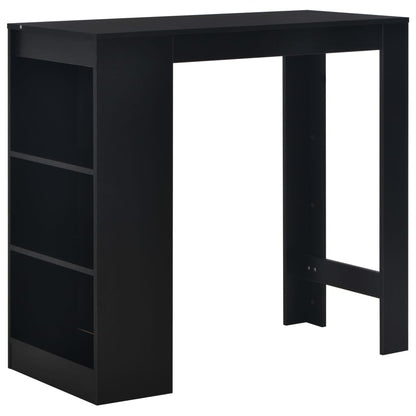 Bartisch mit Regal Schwarz 110 x 50 x 103 cm - Pazzar.ch