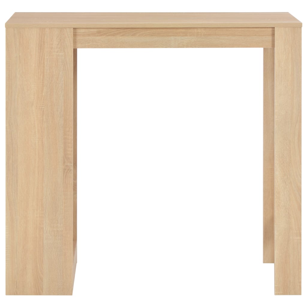 Bartisch mit Regal Eichenbraun 110x50x103 cm - Pazzar.ch
