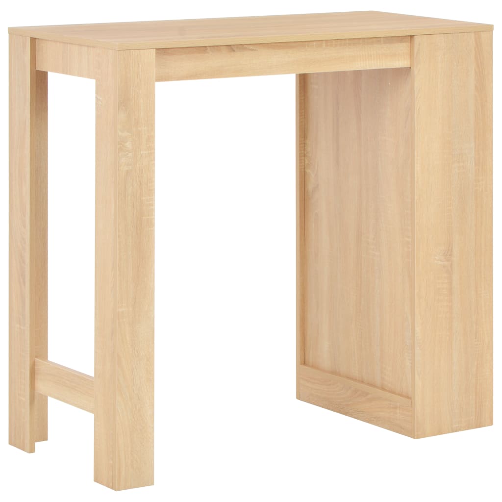 Bartisch mit Regal Eichenbraun 110x50x103 cm - Pazzar.ch