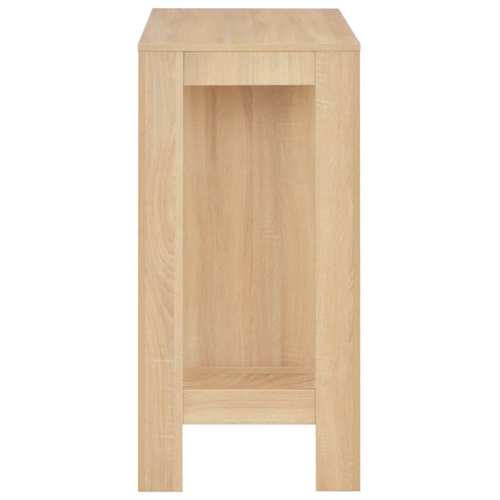 Bartisch mit Regal Eichenbraun 110x50x103 cm - Pazzar.ch