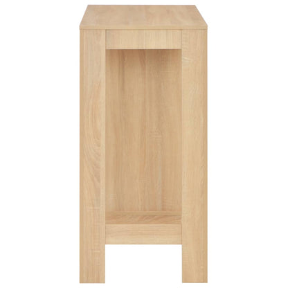 Bartisch mit Regal Eichenbraun 110x50x103 cm - Pazzar.ch