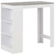 Bartisch mit Regal Weiß 110x50x103 cm