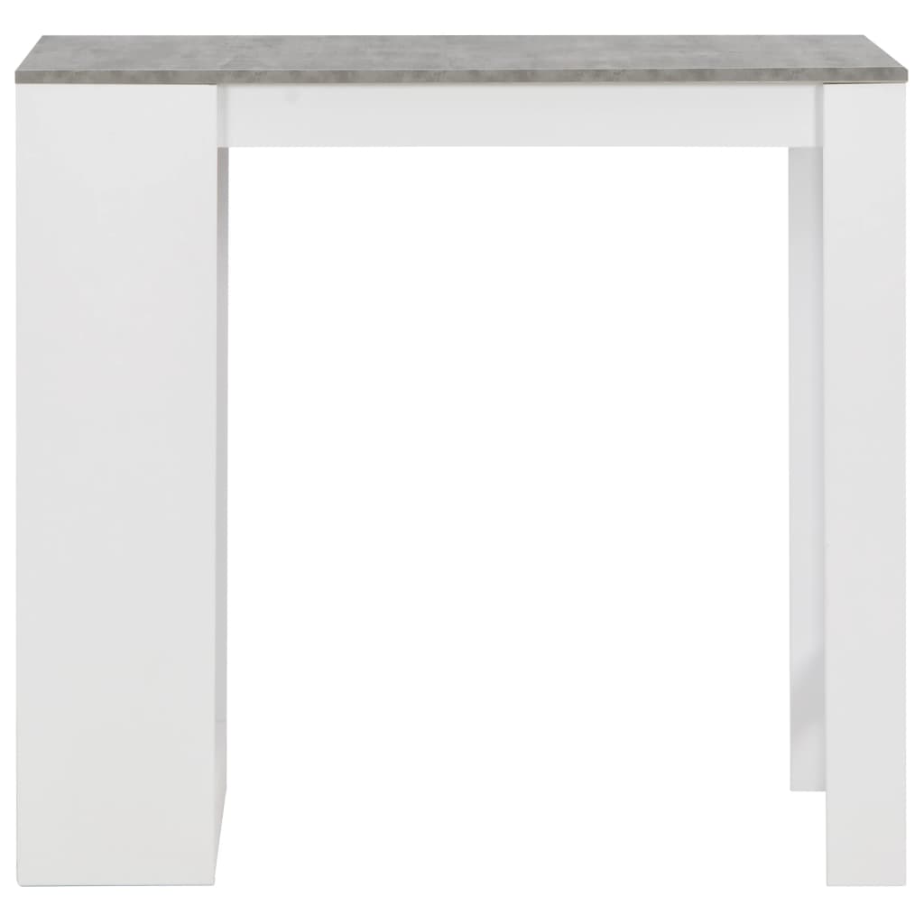 Bartisch mit Regal Weiß 110x50x103 cm - Pazzar.ch