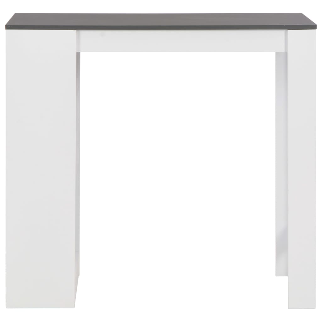 Bartisch mit Regal Weiß 110x50x103 cm - Pazzar.ch