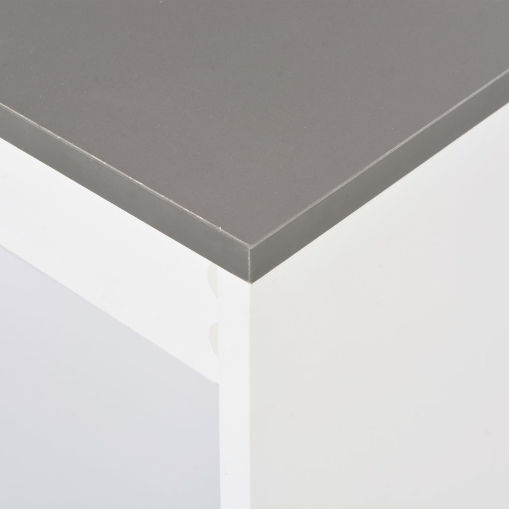 Bartisch mit Regal Weiß 110x50x103 cm - Pazzar.ch