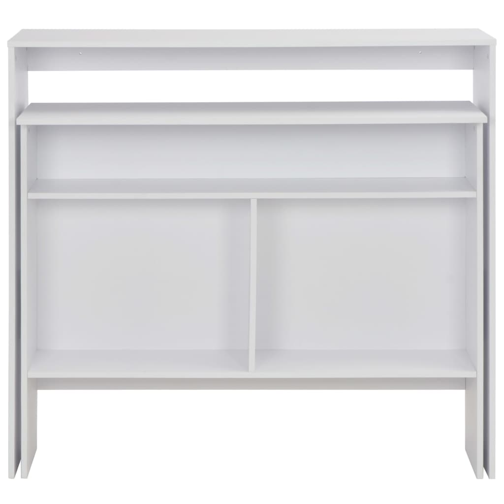 Bartisch mit 2 Tischplatten Weiß 130x40x120 cm - Pazzar.ch