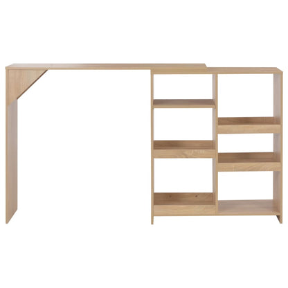 Bartisch mit Beweglichem Regal Eichenbraun 138x39x110 cm - Pazzar.ch