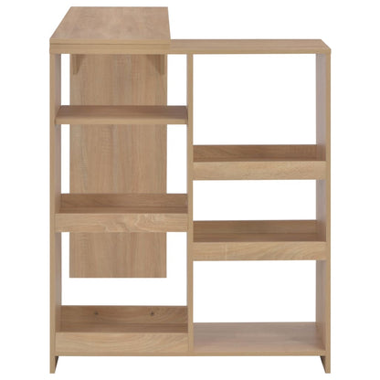 Bartisch mit Beweglichem Regal Eichenbraun 138x39x110 cm - Pazzar.ch
