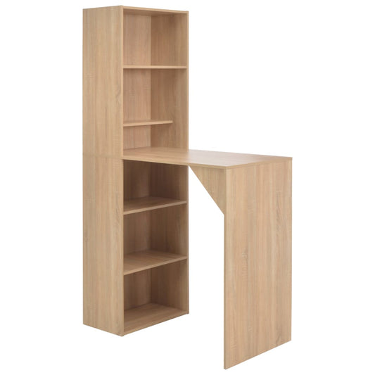 Bartisch mit Schrank Eichenoptik 115x59x200 cm - Pazzar.ch