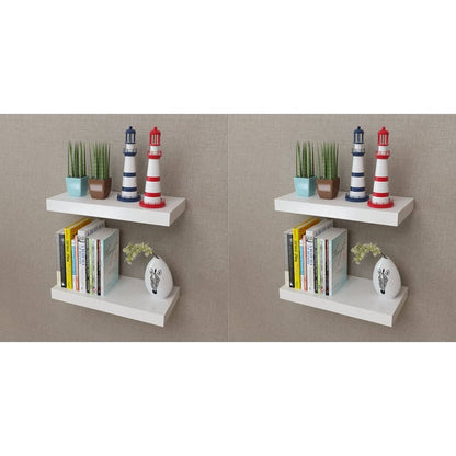 Wandregale 4 Stk. Weiß 40 cm - Pazzar.ch