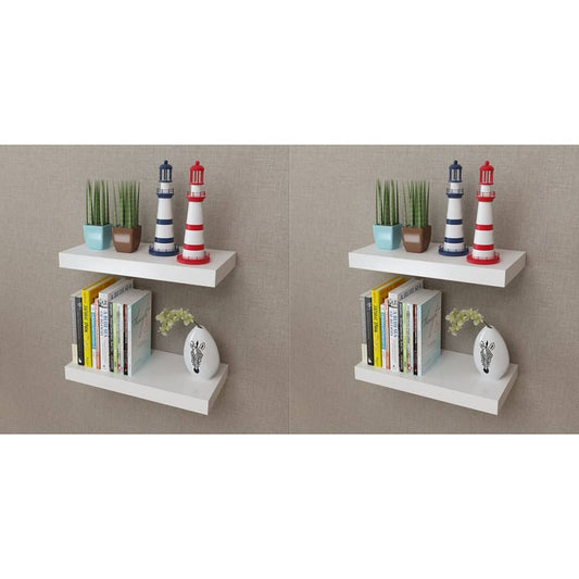 Wandregale 4 Stk. Weiß 40 cm - Pazzar.ch