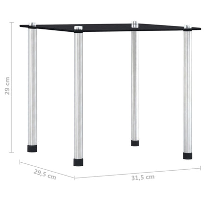 Satztische 3 Stk. Schwarz Hartglas - Pazzar.ch