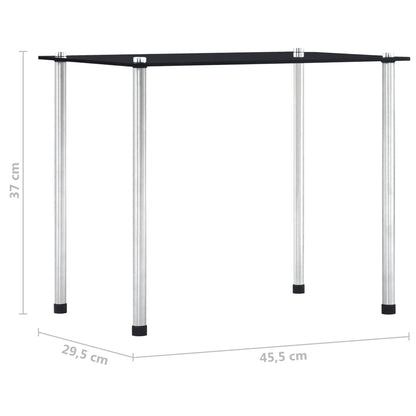 Satztische 3 Stk. Schwarz Hartglas - Pazzar.ch