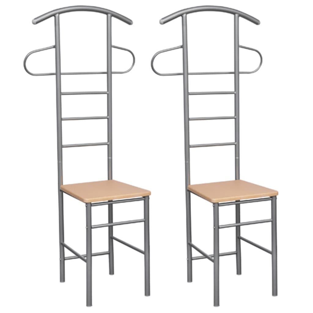 Herrendiener Stühle 2 Stk. Metall - Pazzar.ch