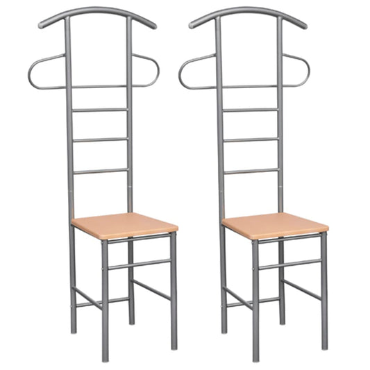 Herrendiener Stühle 2 Stk. Metall - Pazzar.ch