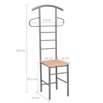 Herrendiener Stühle 2 Stk. Metall - Pazzar.ch