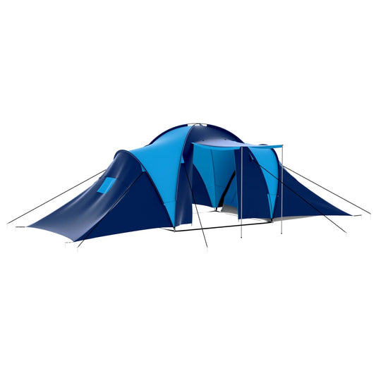 Campingzelt Stoff 9 Personen Dunkelblau und Blau - Pazzar.ch