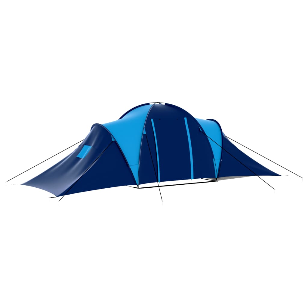 Campingzelt Stoff 9 Personen Dunkelblau und Blau - Pazzar.ch