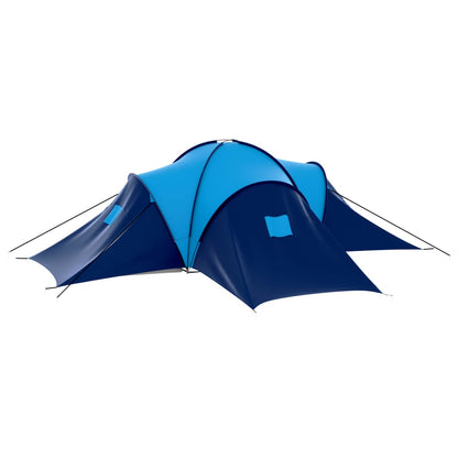 Campingzelt Stoff 9 Personen Dunkelblau und Blau - Pazzar.ch
