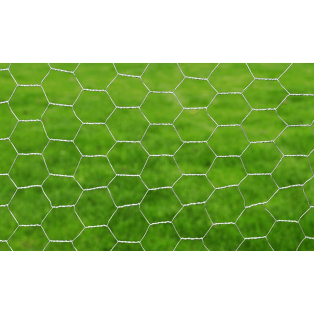 Maschendraht Verzinkter Stahl 25×0,5 m Silbern - Pazzar.ch