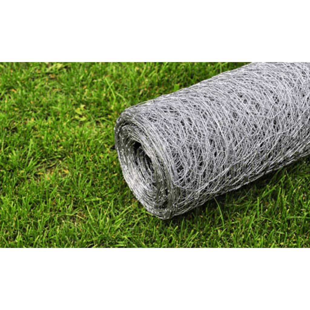 Maschendraht Verzinkter Stahl 25×0,75 m Silbern - Pazzar.ch