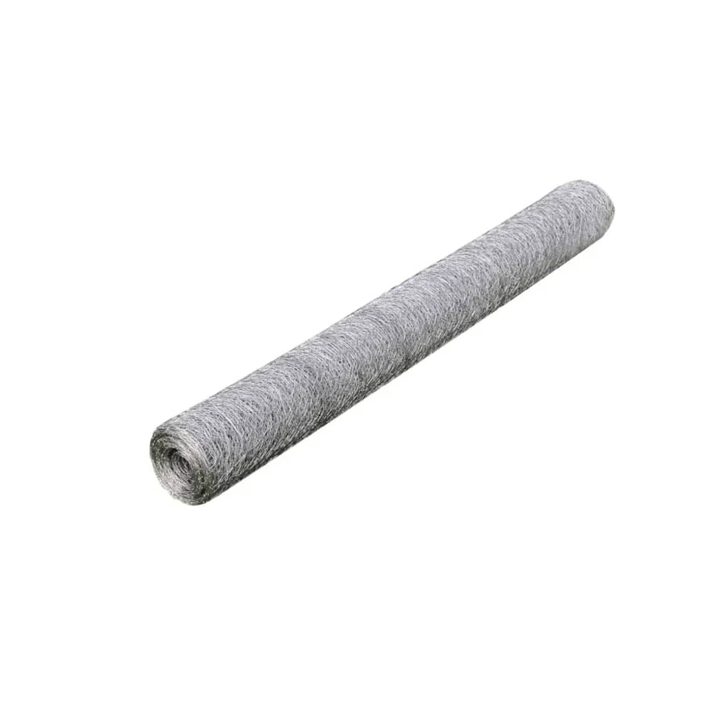 Maschendraht Verzinkter Stahl 25×0,75 m Silbern - Pazzar.ch